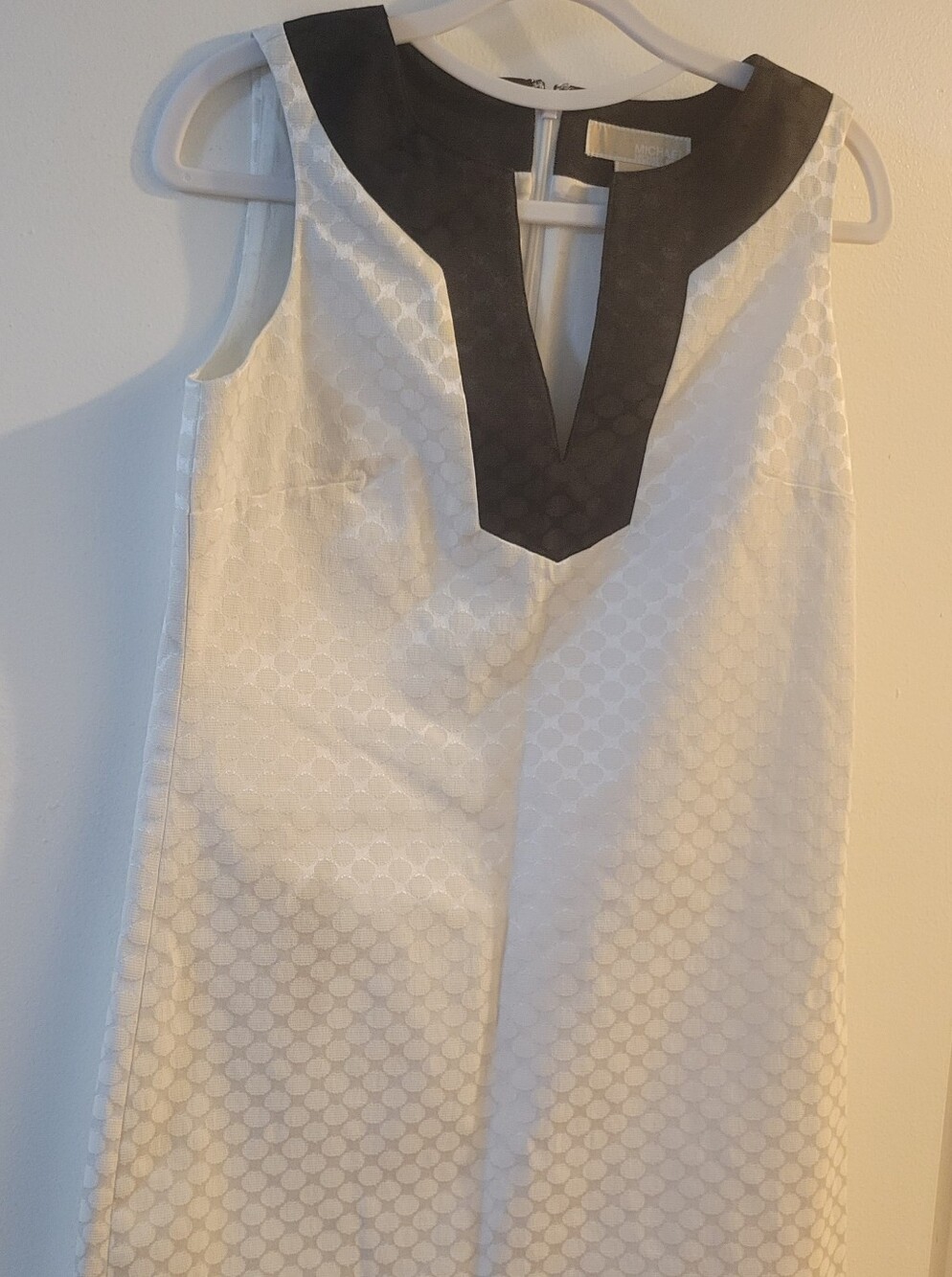 Michael Kors White Dress with Black Trim
